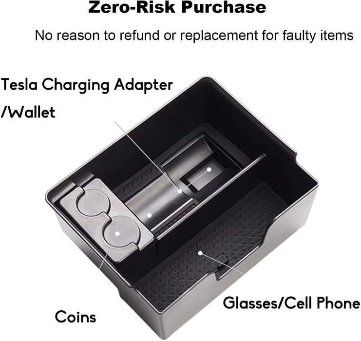 Tesla Model 3 and Model Y Tesla Organizer: Center Console Organizer Tray