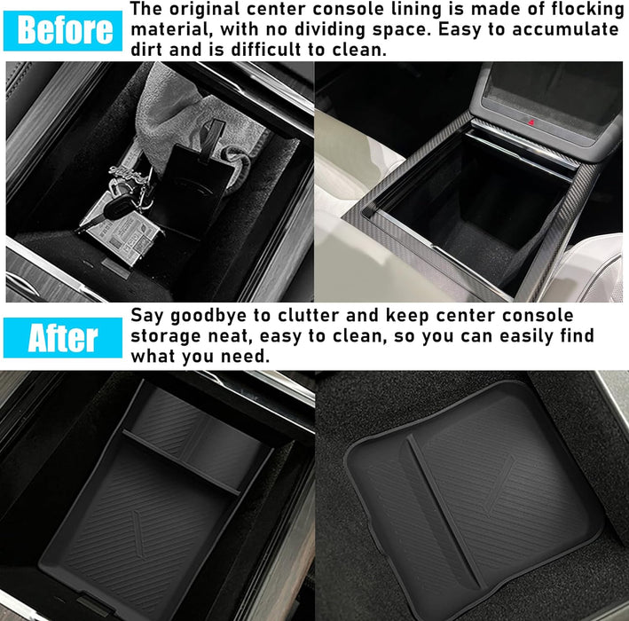 For Tesla Model S Model X Center Console Organizer