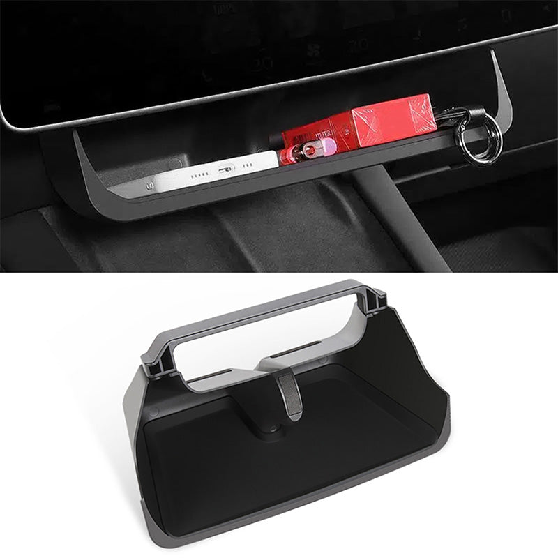 Tesla 3 Rear Screen Storage Rack Tesla Model 3 Model Y Under Screen Storage Organizer Tray Shelf — Thetapai