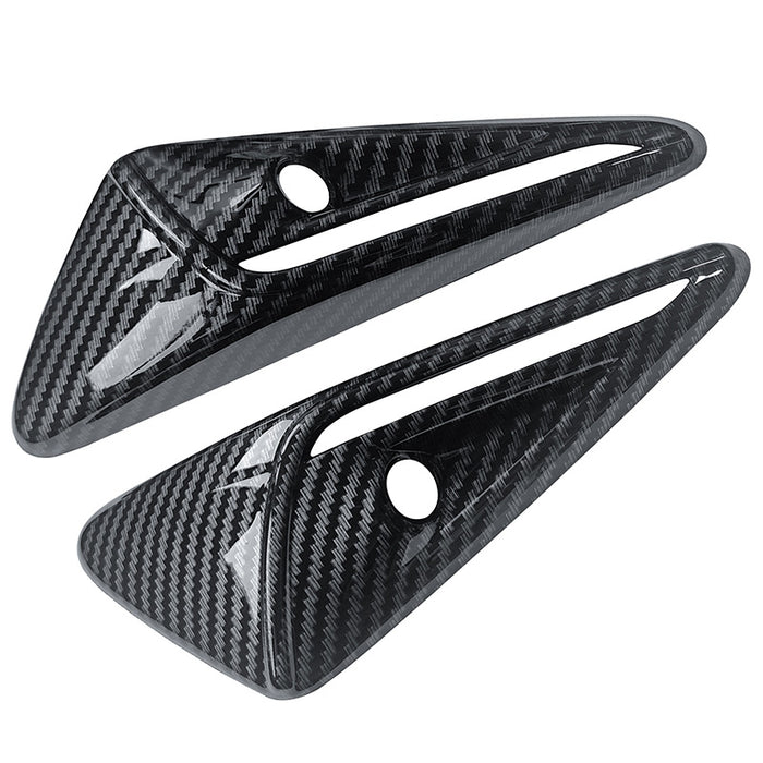 For Tesla Model Y 2PCS Side Camera Turn Signal Full Covers Carbon Fiber