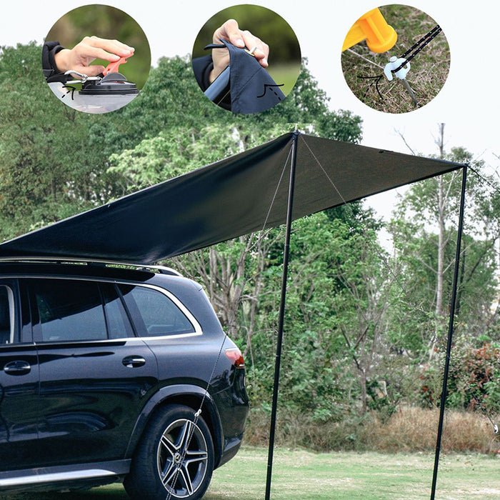 For Tesla SUV Rooftop Portable Outdoor Car Side Canopy Camping Trip Tent