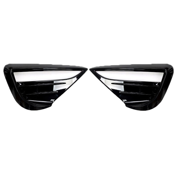 For Tesla Model Y Accessories 2020-2024 Front Fog Light Cover Trim Black