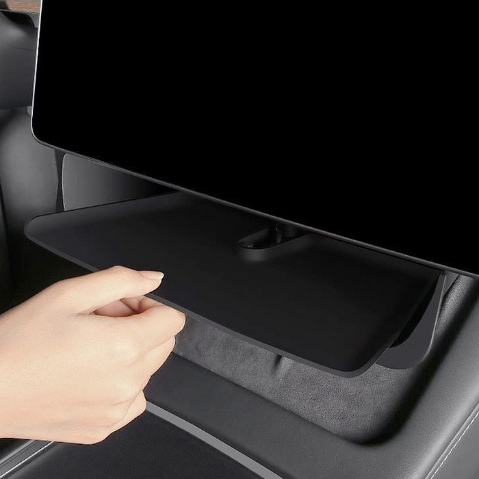 Tesla 3 Rear Screen Storage Rack Tesla Model 3 Model Y Under Screen Storage Organizer Tray Shelf — Thetapai