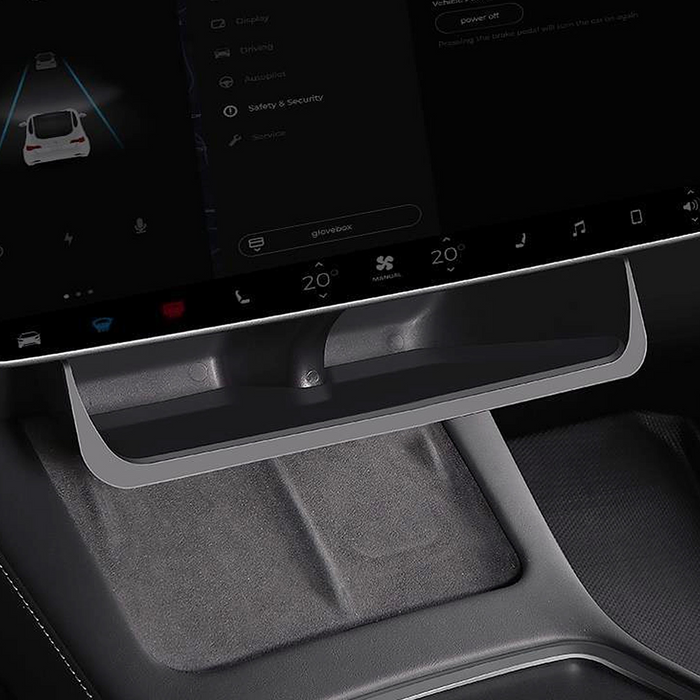 Tesla 3 Rear Screen Storage Rack Tesla Model 3 Model Y Under Screen Storage Organizer Tray Shelf — Thetapai