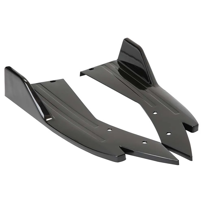 For Tesla  Model S Car Rear Bumper Diffuser Body Splitter Spoiler Glossy Black