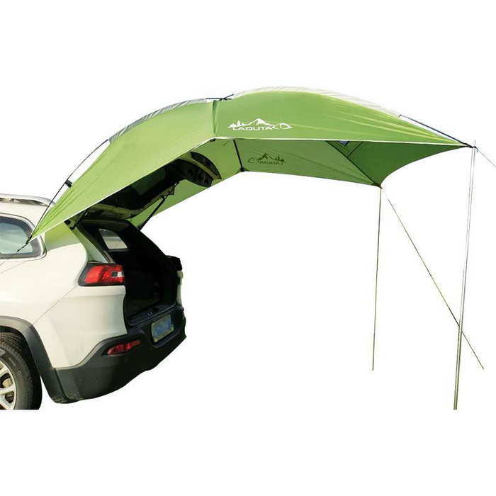 For Tesla SUV Portable Outdoor Car Rear Canopy Camping Rooftop Tent Green