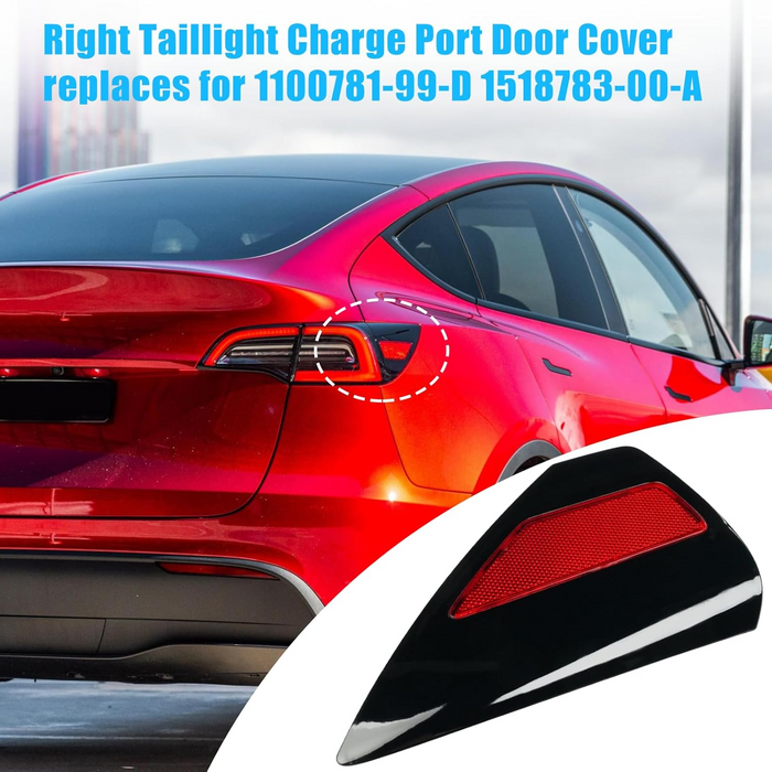 For Tesla Model 3 Model Y 2017-2024 Rear Right Car Taillight Charging Port Cover 1100781-99-D