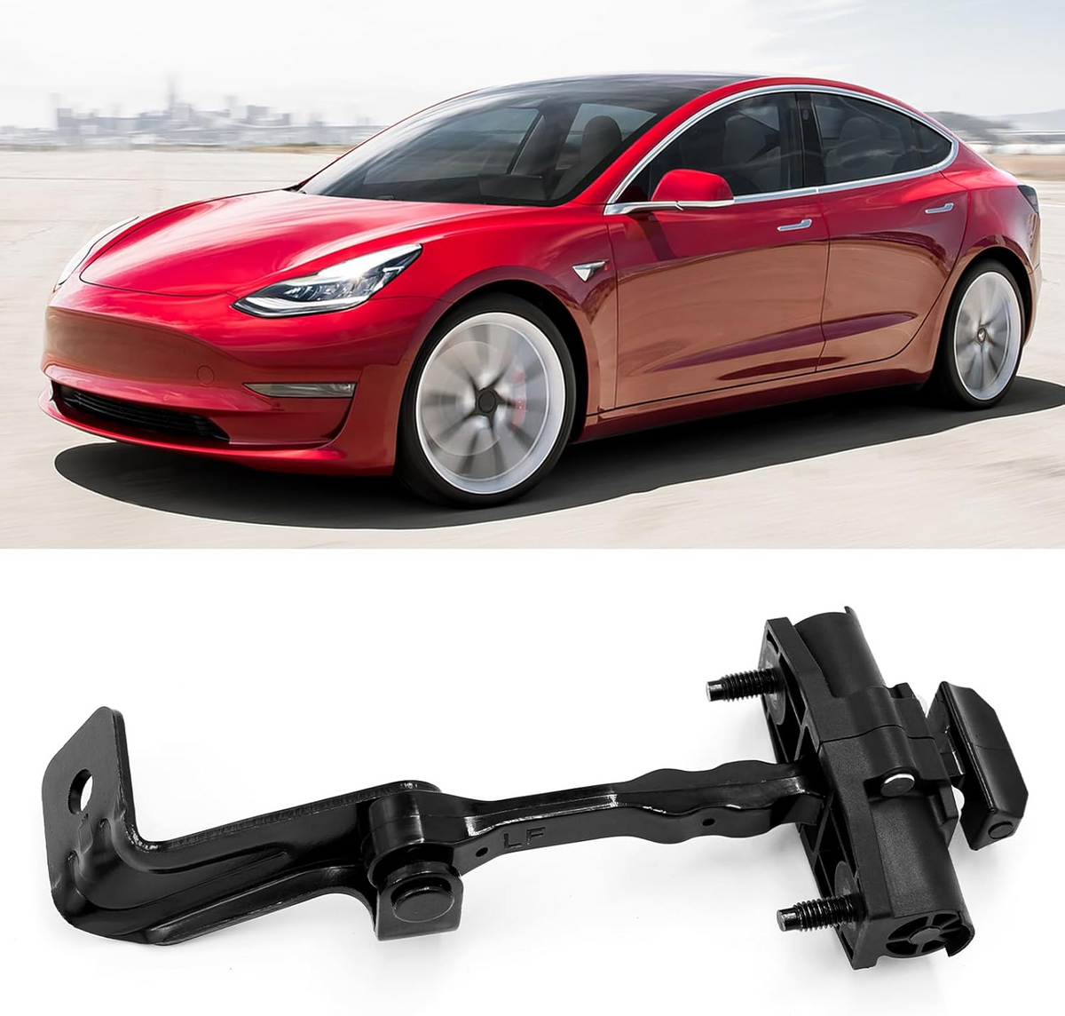 Car Front Left Door Check Stop Strap – Compatible With TESLA Model 3 2017-2021, OEM 1089507-00-D, Anti-Rust Limiter