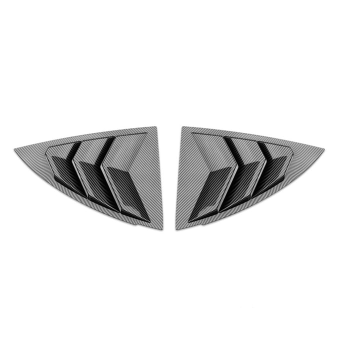 For Tesla Model Y 2020-2024 Rear Triangular Window Louver Cover Carbon Fiber