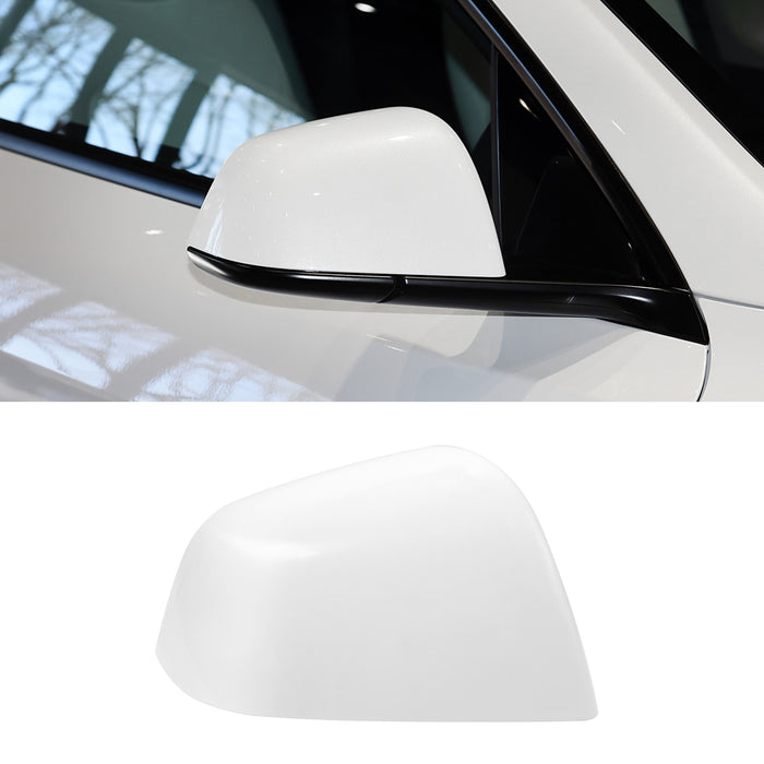 For Tesla Model Y Mirror Cover Caps White 2020 2021 2022 2023 2024 Right Passenger Side