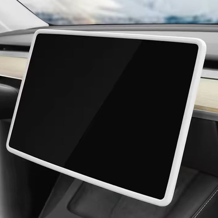 Thetapai Screen Frame Protective Cover White for Tesla Model 3 Model Y