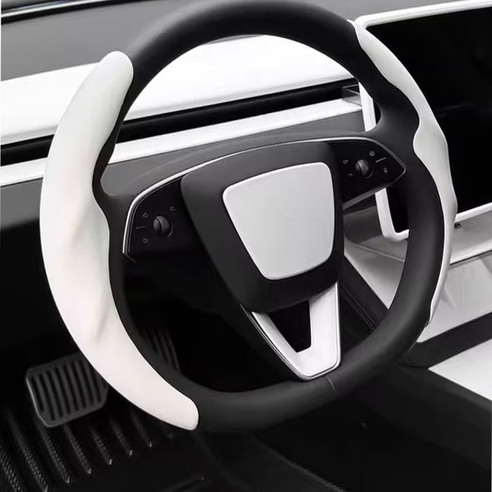 Thetapai Steering Wheel Cover White 4 Packs for Tesla Model 3 Highland