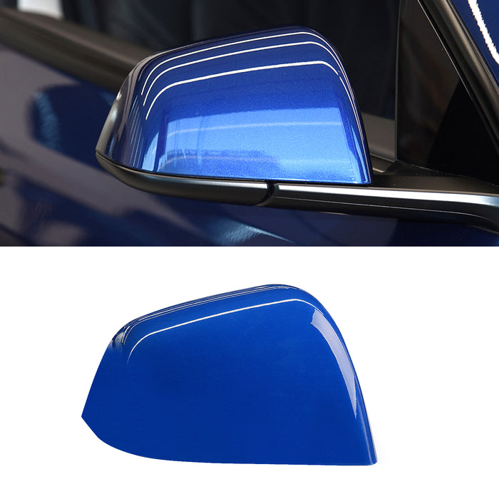 For Tesla Model Y Mirror Cover Caps Blue 2020 2021 2022 2023 2024 Right Passenger Side