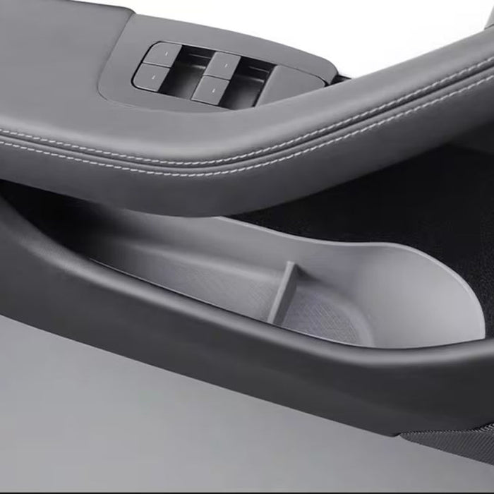 Thetapai Door Side Storage Box TPE Gray for Tesla Model 3 Highland