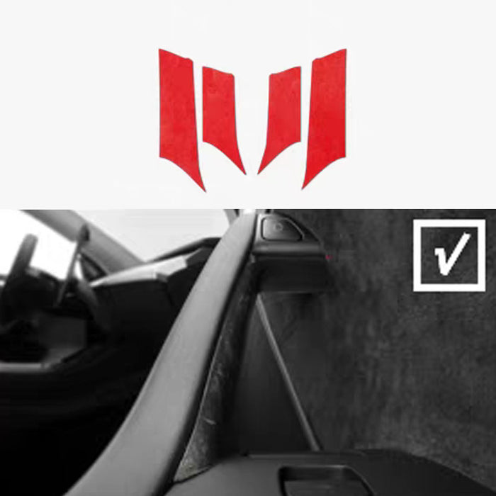 Tapai Sticker Thetapai Door Handle Inner Sticker Red for Tesla Model 3 Highland