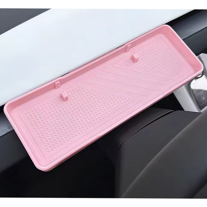 Thetapai Steering Wheel Storage Box Pink for Tesla Model 3 Highland