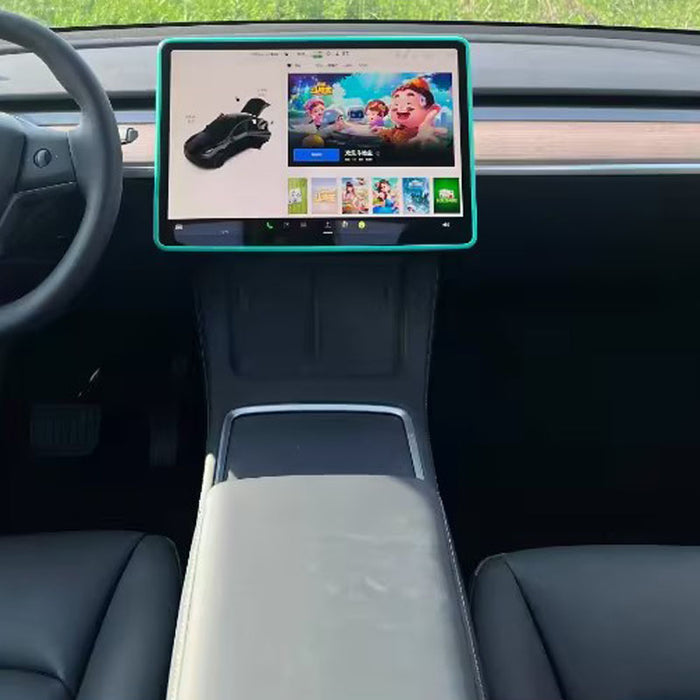 Thetapai Screen Frame Protective Cover Green Tesla Model 3 Model Y