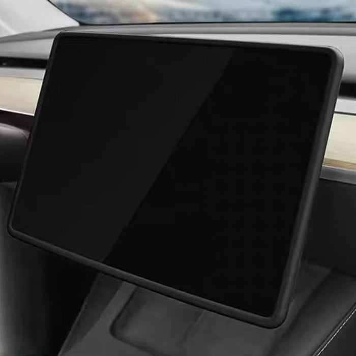 Thetapai Screen Frame Protective Cover Black for Tesla Model 3 Model Y