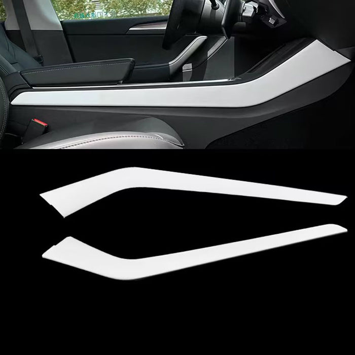 Thetapai Center Console Side Sticker White for Tesla Model 3 Model Y