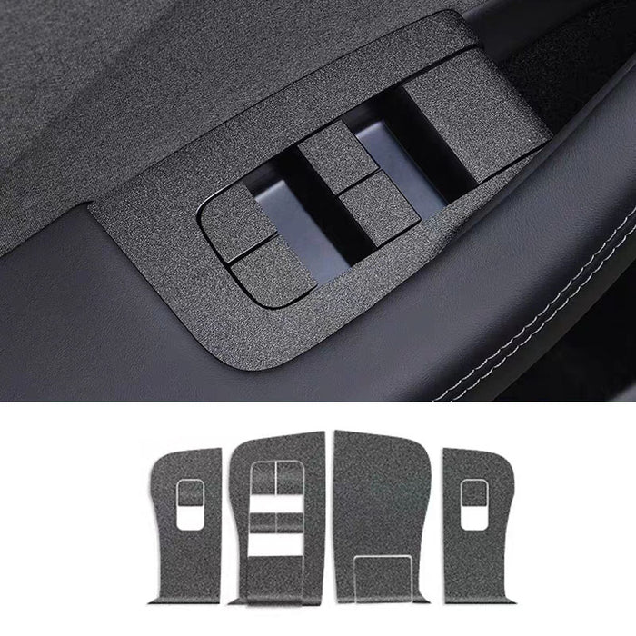 Thetapai Window Switch Panel Covers Black for Tesla Model 3 2024