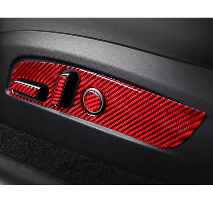 Tapai Sticker Thetapai Seat Adjustment Button Stickers Red for Tesla Model 3 Model Y