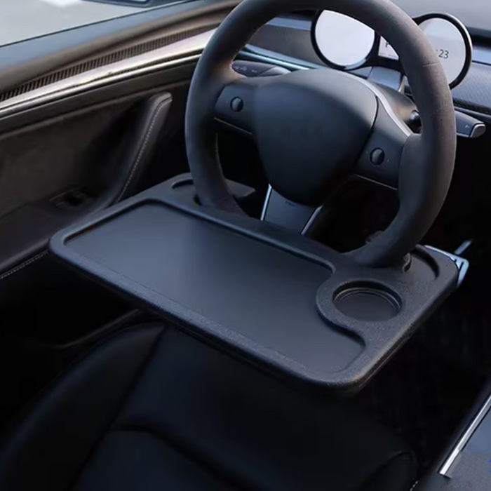 Thetapai Steering Wheel Table Tray Black for Tesla Model 3 Model Y