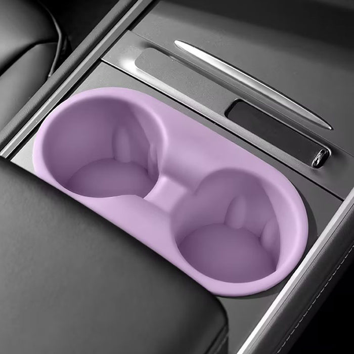 Thetapai Console Cup Holder Expander Purple for Tesla Model 3 2024