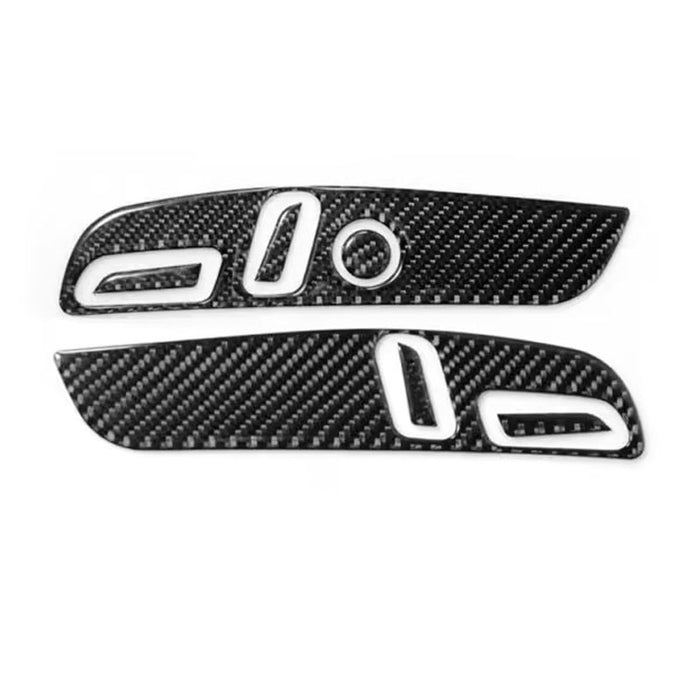 Tapai Sticker Thetapai Seat Adjustment Button Stickers Carbon for Tesla Model 3 Y