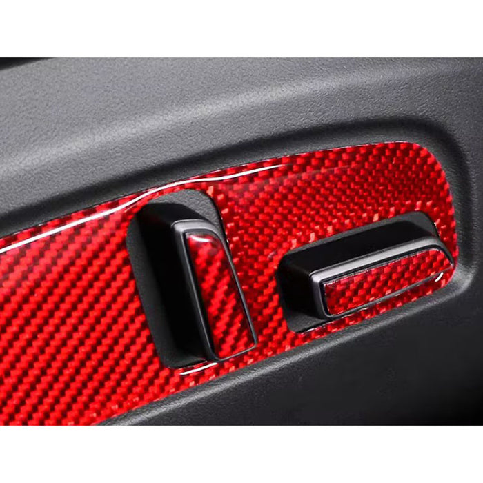 Tapai Sticker Thetapai Seat Adjustment Button Stickers Red for Tesla Model 3 Model Y
