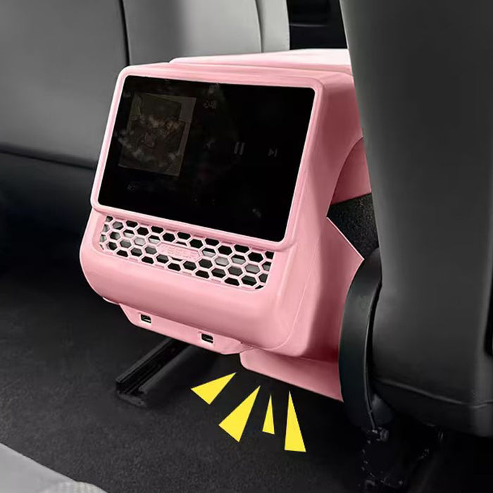 Thetapai Rear Vent Anti-Kick Cover Pink for Tesla Model 3 Highland