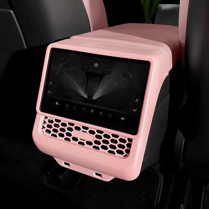 Thetapai Console Cover Rear Vent Cover Pink for Tesla Model 3 2024