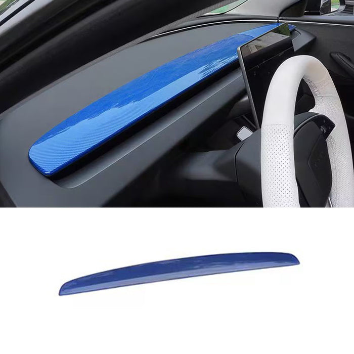 Thetapai Dashboard Panel Cover Blue for Tesla Model 3 Highland