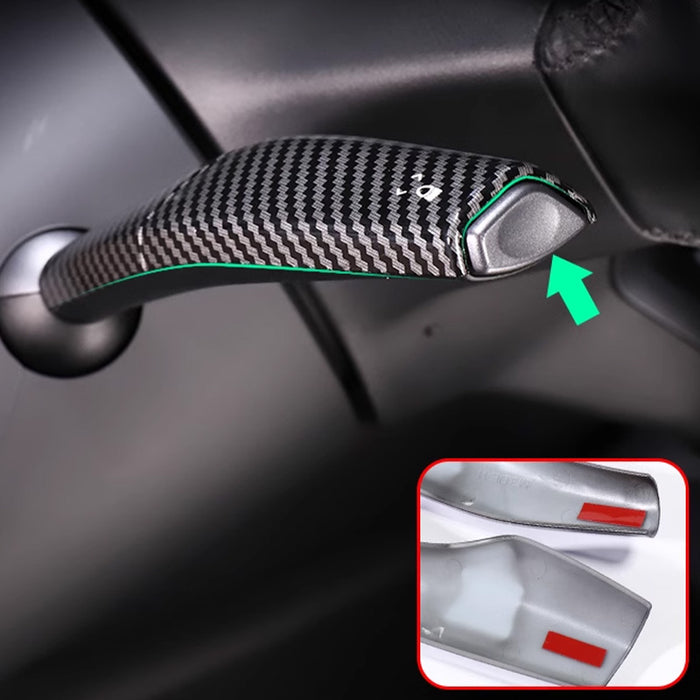 For Tesla Model Y Model 3 Gear Shift Wiper Lever Cover Carbon Fiber Black