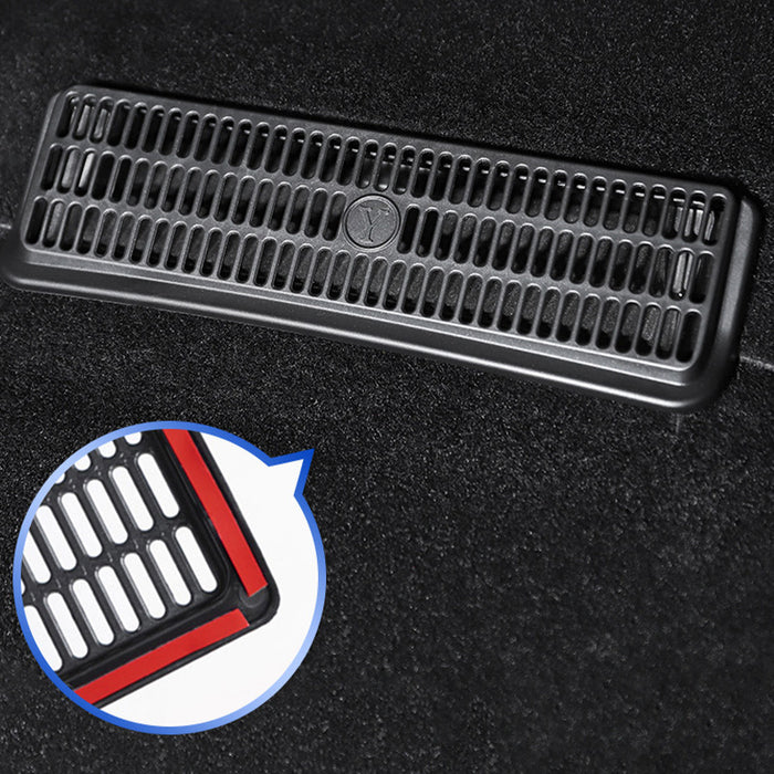 For Tesla Model Y 2Pcs Rear Under Seat Air Outlet Vent Cover