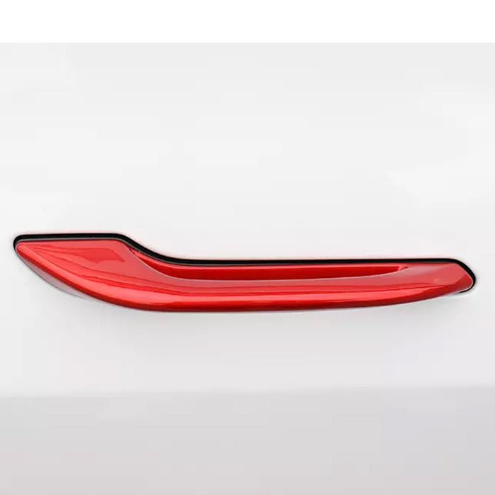 For 4PCS Tesla Model 3 Model Y Out Door Handle Trim Cover Red 2017-2022