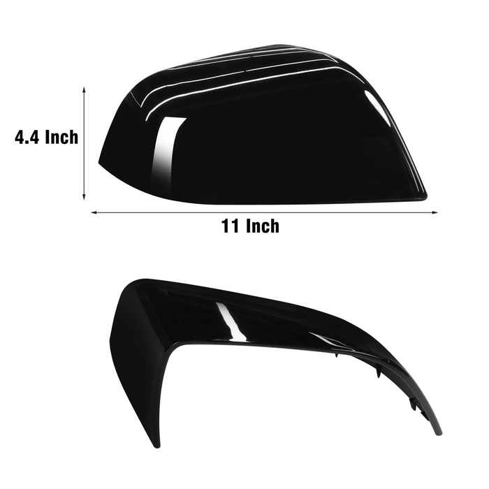 For Tesla Model 3 Mirror Cover Caps Glossy Black 2017 2018 2019 2020 2021 2022 2023 2024 Right Passenger Side