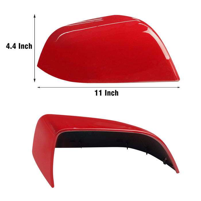 For Tesla Model 3 Mirror Cover Caps Red 2017 2018 2019 2020 2021 2022 2023 2024 Right Passenger