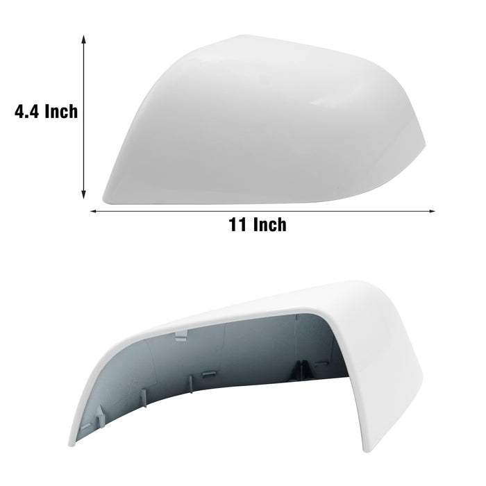 For Tesla Model 3 Mirror Cover Caps White 2017 2018 2019 2020 2021 2022 2023 2024 Left Driver Side