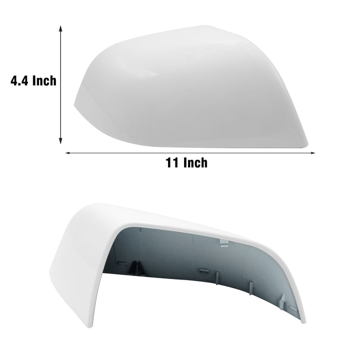 For Tesla Model 3 Mirror Cover Caps White 2017 2018 2019 2020 2021 2022 2023 2024 Right Passenger Side