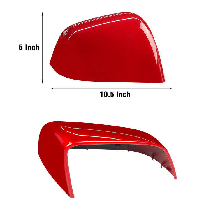 For Tesla Model Y Mirror Cover Caps Red 2020 2021 2022 2023 2024 Left Driver Side