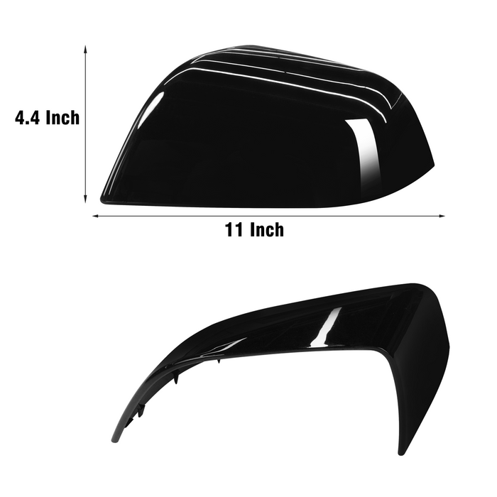 For Tesla Model 3 Mirror Cover Caps Glossy Black 2017 2018 2019 2020 2021 2022 2023 2024 Left Driver Side