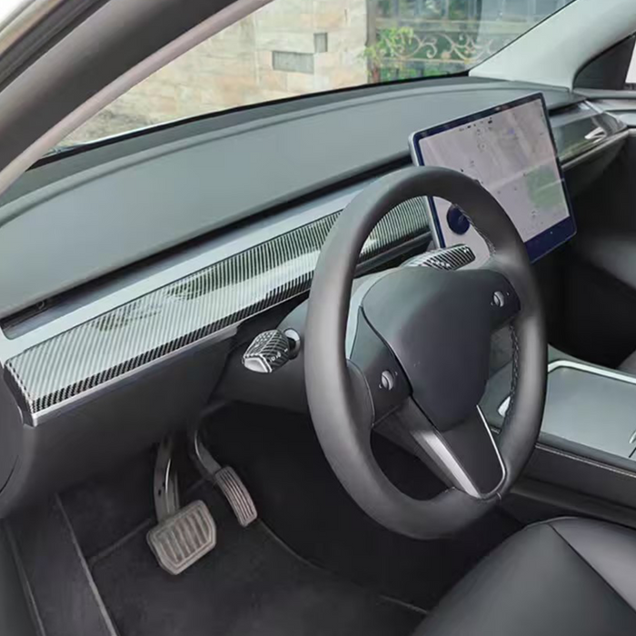 Thetapai Dashboard Panel Covers for Tesla Model 3 Model Y