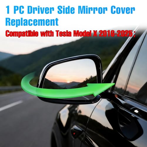 Thetapai Model X Mirror Cover Front Left Gloss Black