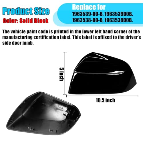 Thetapai Model Y Juniper Mirror Cover Left Solid Black