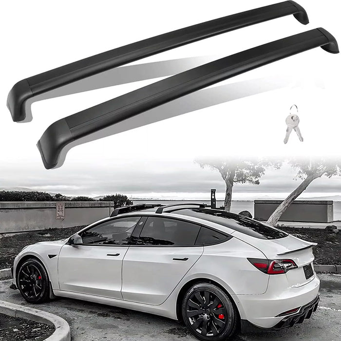 For Tesla Model 3 Roof Rack Rail Cross Bar 2017-2023 Aluminum Luggage Carrier