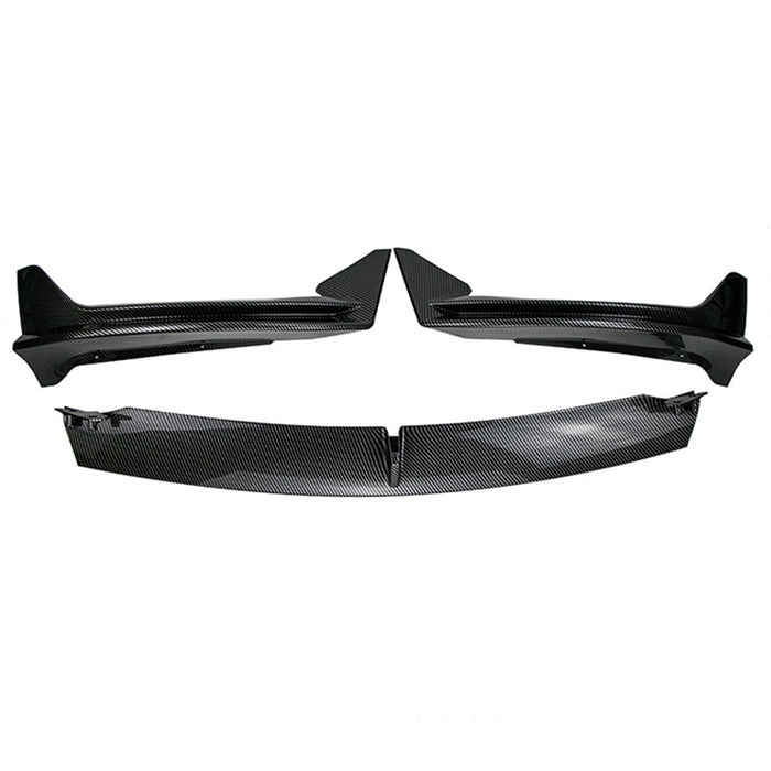 For Tesla Model Y 2020-2024 ABS Front Bumper Lip Spoiler Splitter Carbon Fiber