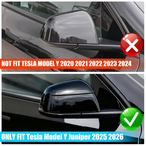 Thetapai Model Y Juniper Mirror Cover Left Solid Black