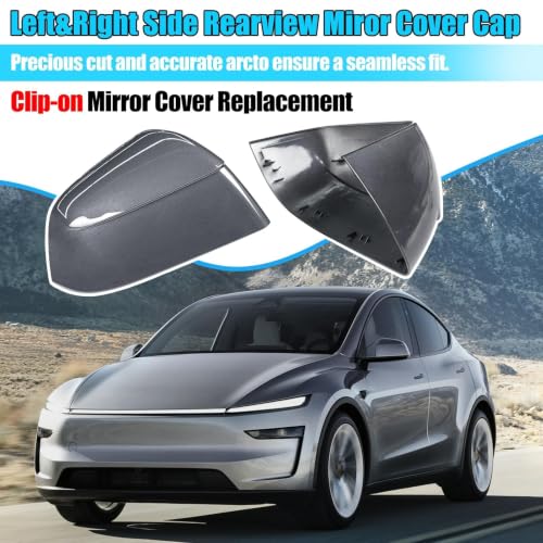 Thetapai Model Y Juniper Mirror Cover Left Stealth Gray