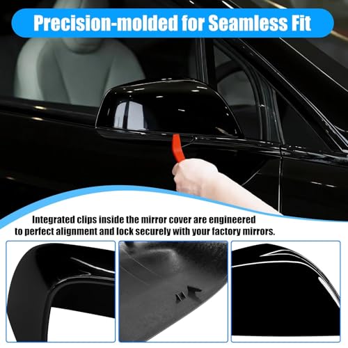Thetapai Model X Mirror Cover Front Right Gloss Black