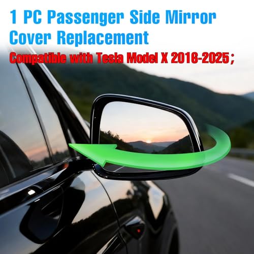 Thetapai Model X Mirror Cover Front Right Gloss Black